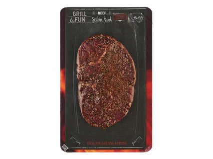 Jautienos nugarinės kepsnys pipirų marinate, 1 kg
