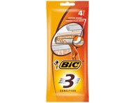 Jautrios odos skustuvai BIC 3 SENSITIVE, 4 vnt