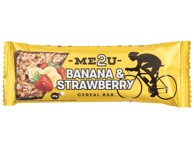 Javainių batonėlis ME2U su bananais ir braškėmis, 45 g