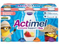 Jog. gėrimas ACTIMEL, braškių, ban. sk., 1,4 % rieb., 800 g, 8 x 100 g