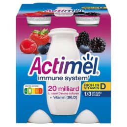 Jog. gėrimas ACTIMEL miško uogų, 4 x 100 g