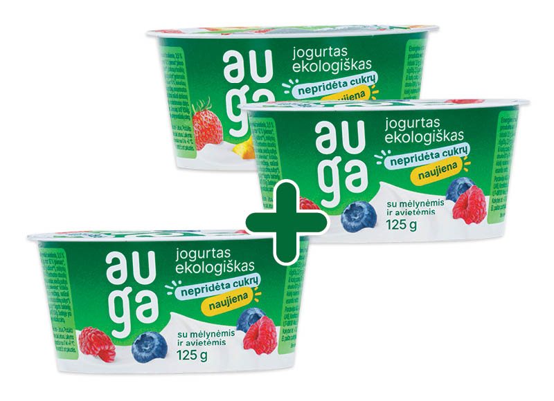 Jogurtas AUGA, 125 g