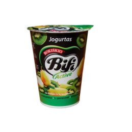 Jogurtas BIFI ACTIVE su kivi ir kriauš., 2% rieb., 360 g
