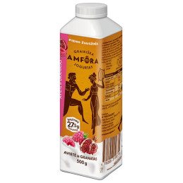 Jogurtas GRAIKIŠKA AMFORA su av.gran.,2,4%r., 500 g