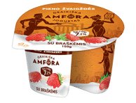 Jogurtas GRAIKIŠKA AMFORA su braškėmis, 3,1% rieb., 150 g