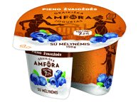 Jogurtas GRAIKIŠKA AMFORA su mėlynėmis, 3,1 % rieb., 150 g