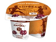Jogurtas GRAIKIŠKA AMFORA su vyšniomis, 3,1% rieb., 150 g