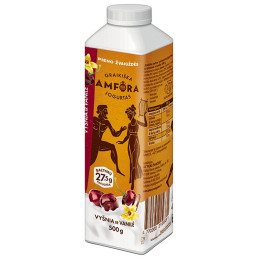 Jogurtas GRAIKIŠKA AMFORA su vyšn.van.2,4%r., 500 g