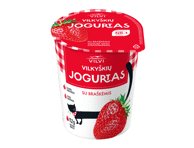 Jogurtas su braškėmis VILKYŠKIŲ, 3,6 % rieb., 350 g