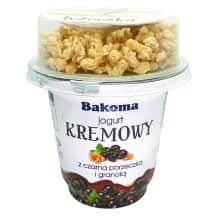 Jogurtas su juod. serb., granola BAKOMA, 230 g