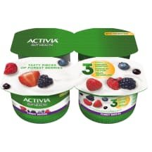 Jogurtas su miško uog. ACTIVIA, 2,6%, 4 x 120 g