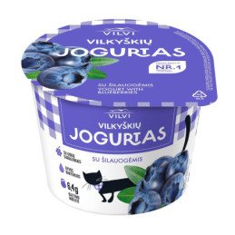 Jogurtas VILKYŠKIŲ su šilauogėmis, 3,5 % rieb., 200 g