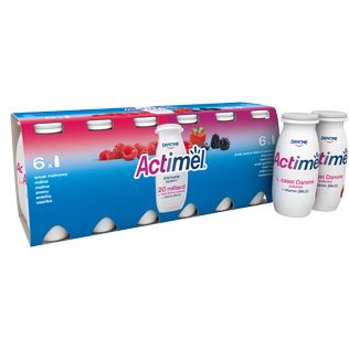 Jogurt.gėr. ACTIMEL aviečių, miško uogų sk., /pak., 12 x 100 g