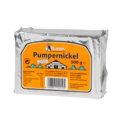 Juoda duona, viso grūdo duona arba ruginė duona „Pumpernickel“, 500 g