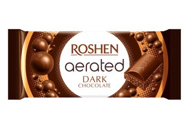 Juodasis akytasis šokoladas ROSHEN AERATED, 80 g