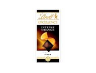 Juodasis šokoladas LINDT EXCELLENCE su apelsinais, migdolais, 100 g