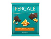 Juodasis šokoladas PERGALĖ su migdolais ir apelsinais, 200 g