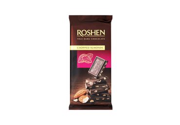 Juodasis šokoladas ROSHEN su sūdytais migdolais, 85 g