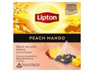Juodoji arbata LIPTON PEACH MANGO, 34 g