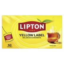 Juodoji arbata LIPTON YELLOW LABEL, 50 vnt