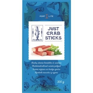 JUST PORT LITE atšald. krabų sk. lazdelės iš surimio, 300 g