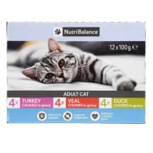Kač. ėdal. su mės. gab. NUTRIBALANCE, 12 x 100 g