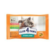 Kačių ėd. kalak., triuš. CLUB 4 PAWS, 4 x 85 g
