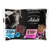 Kačių ėd. NUTRIB. kalak. lašiša pad., 4 x 100 g