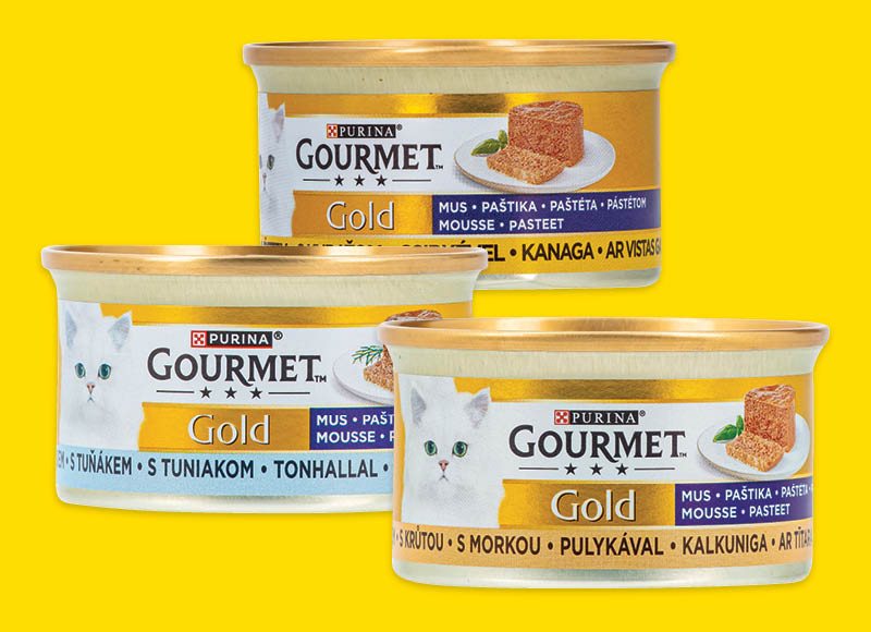 Kačių ėdalas GOURMET GOLD, 85 g
