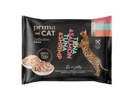 Kačių ėdalas PRIMACAT su tunais ir lašiš. drebuč., 200 g, 4 x 50 g