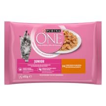 Kačių ėdalas PURINA ONE JUNIOR, 4 x 85 g