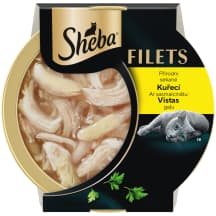 Kačių ėdalas SHEBA FILLETS, su višt., 60 g
