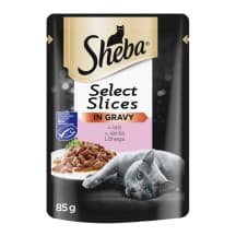 Kačių ėdalas su lašiša SHEBA, 85 g