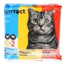 Kačių ėdalas su žuv. mėsa PURRRFECT, 6 x 100 g