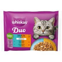 Kačių ėdalas WHISKAS DUO SURF&TURF, 4 x 85 g