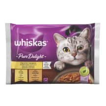 Kačių ėdalas WHISKAS PUOLTRY CASSEROLE, 4 x 85 g