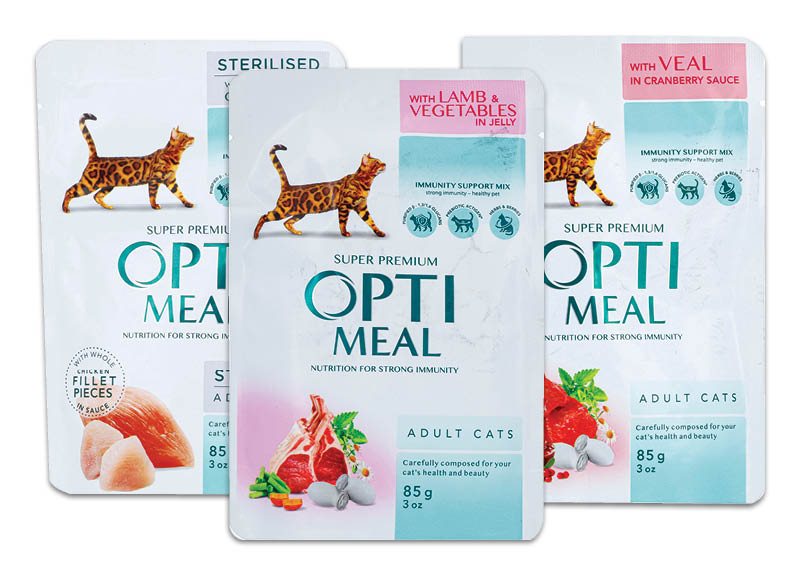 Kačių ėdalui OPTI MEAL, 85 g