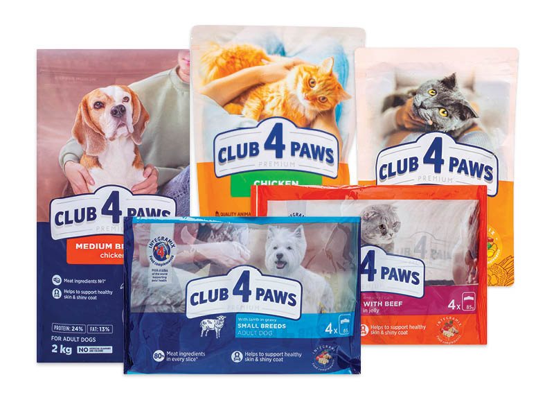 Kačių ir šunų ėdalui CLUB 4 PAWS