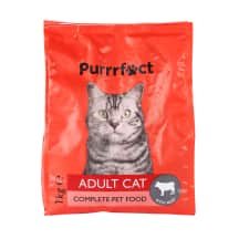 Kačių maistas PURRRFECT su jautiena, 1 kg
