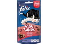 Kačių skanėstas FELIX PLAY TUBES su kalakutiena ir kumpiu, 50 g