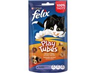 Kačių skanėstas FELIX PLAY TUBES su vištiena ir kepenėlėmis, 50 g