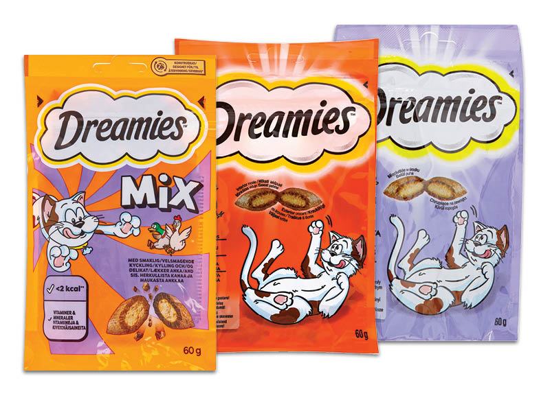 Kačių užkandis DREAMIES, 60 g