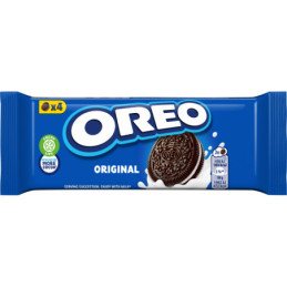 Kakaviniai sausainiai OREO su vanilės skonio įdaru, 44 g