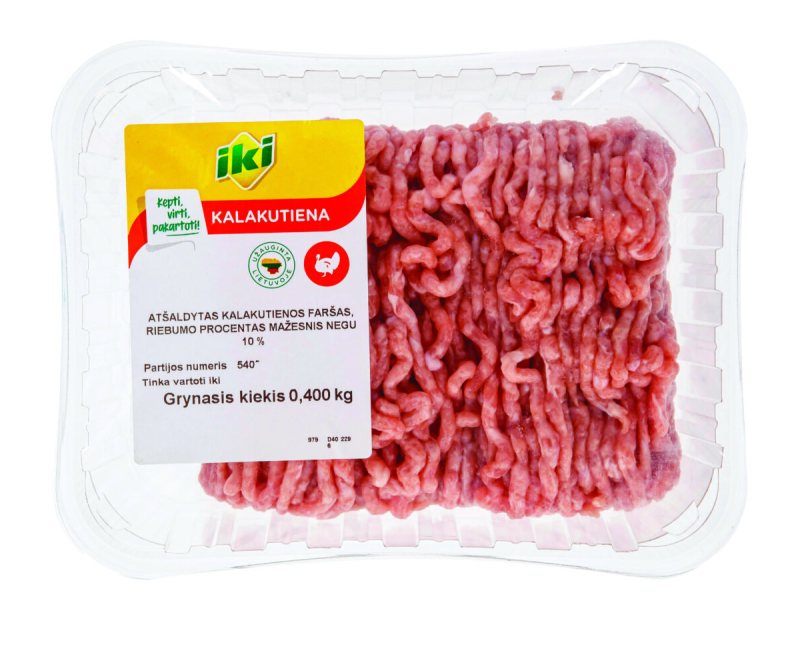 Kalakutienos faršas IKI, 400 g