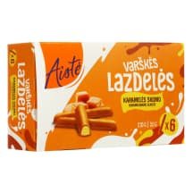 Karamelės sk. varškės lazdelės AISTĖ, 6 x 35 g