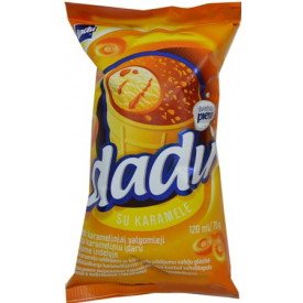 Karameliniai ledai DADU, su įdaru ir karameliniu glaistu, 120 ml
