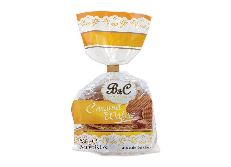 KARAMELINIAI vafliai, 230 g