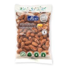Karamelizuoti migdolai su medumi ALVO, 150 g