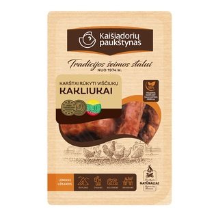 Karštai rūkyti viščiukų kakliukai Vilniaus Paukštynas, 300 g