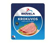 Karštai rūkyta pjaustyta KROKUVOS dešra BIOVELA, I r., 180 g